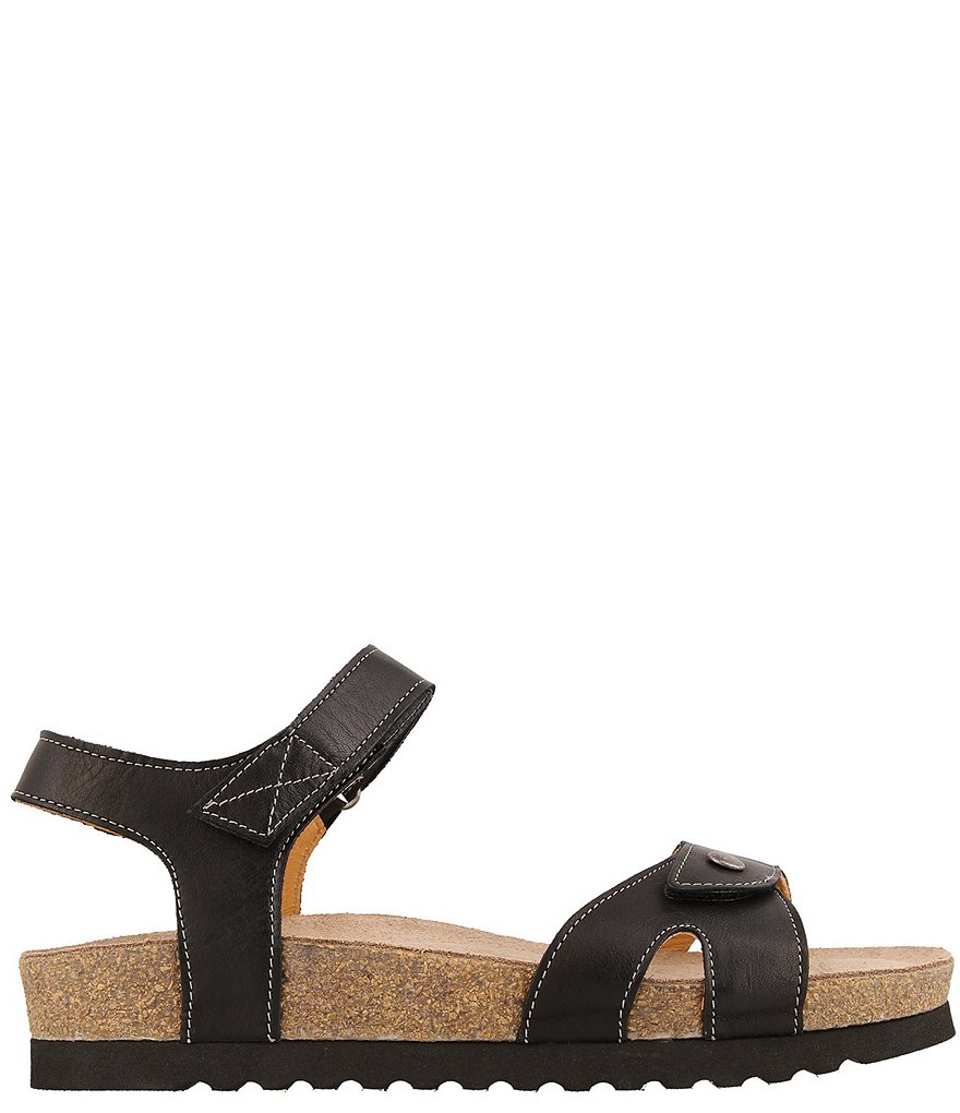 Taos Footwear Luvie Leather Adjustable Wedge Sandals