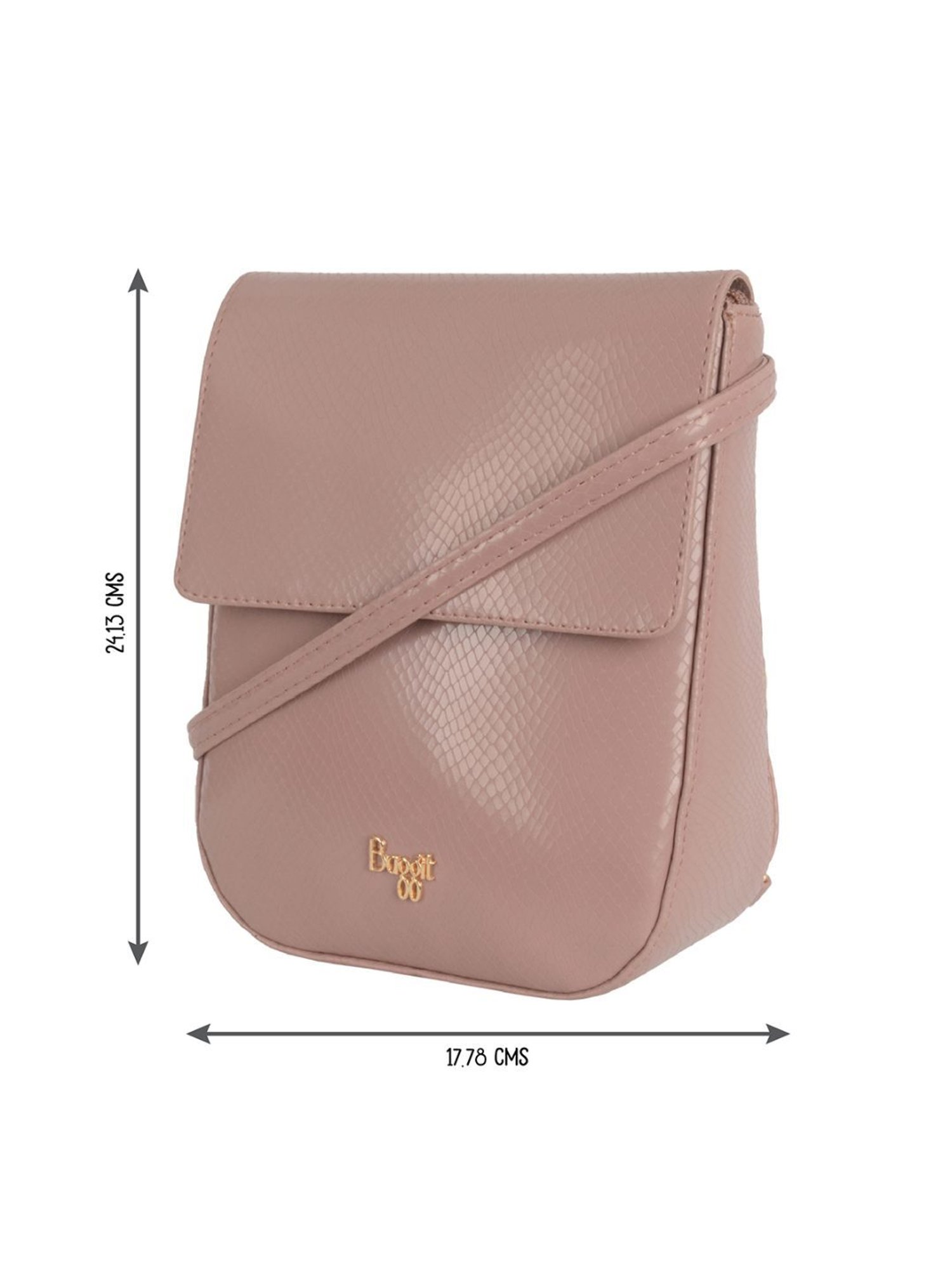 Baggit Pink Textured Small Backpack