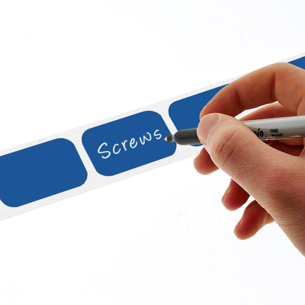 ChromaLabel 1/2 x 3/4 inch Color-Code Labels | 500/Dispenser Box (Dark Blue)