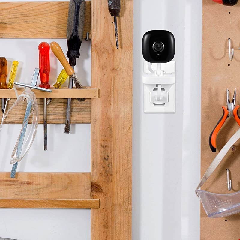 360 Degree AC Outlet Swivel Mount Compatible with Kasa Spot Indoor Camera Flexible Mounting Option for Your Home Security Camera NOT Compatible with Kasa Spot WireFree Camera