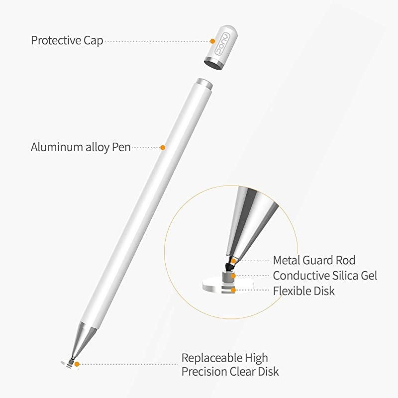 Stylus pens for ipad Pencil  Capacitive Pen High Sensitivity Fine Point Magnetism Cover Cap Universal for AppleiPhoneIpad proMiniAirAndroidMicrosoftSurface and Other Touch Screens