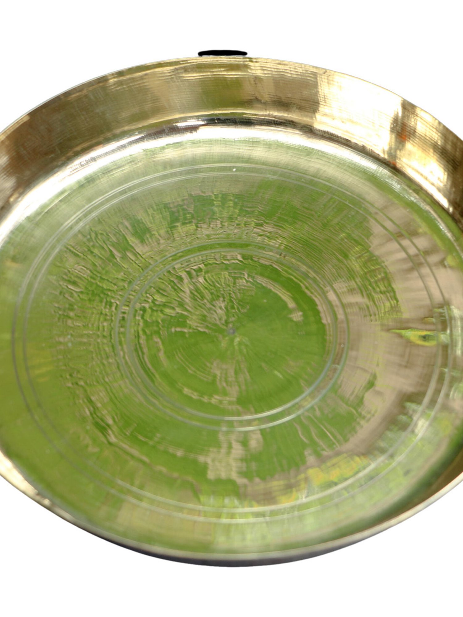 Nestasia Premium Quality Mandala Yellow Spiral Printed Square Shaped Ceramic Plate With Handle