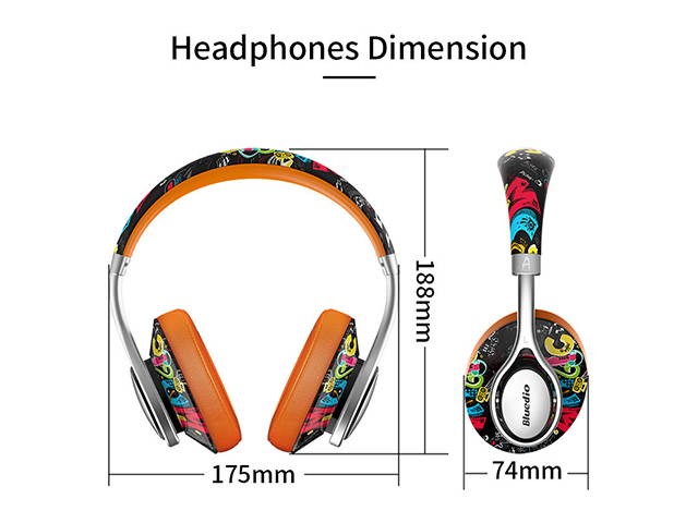 AutofeelSunriseoffice Bluetooth Earphone Headset Headphone Wireless Headphones 3D Bass Stereo Headsets Built-in Mic Smart Voice Control Headphones For Smartphone Music Calls