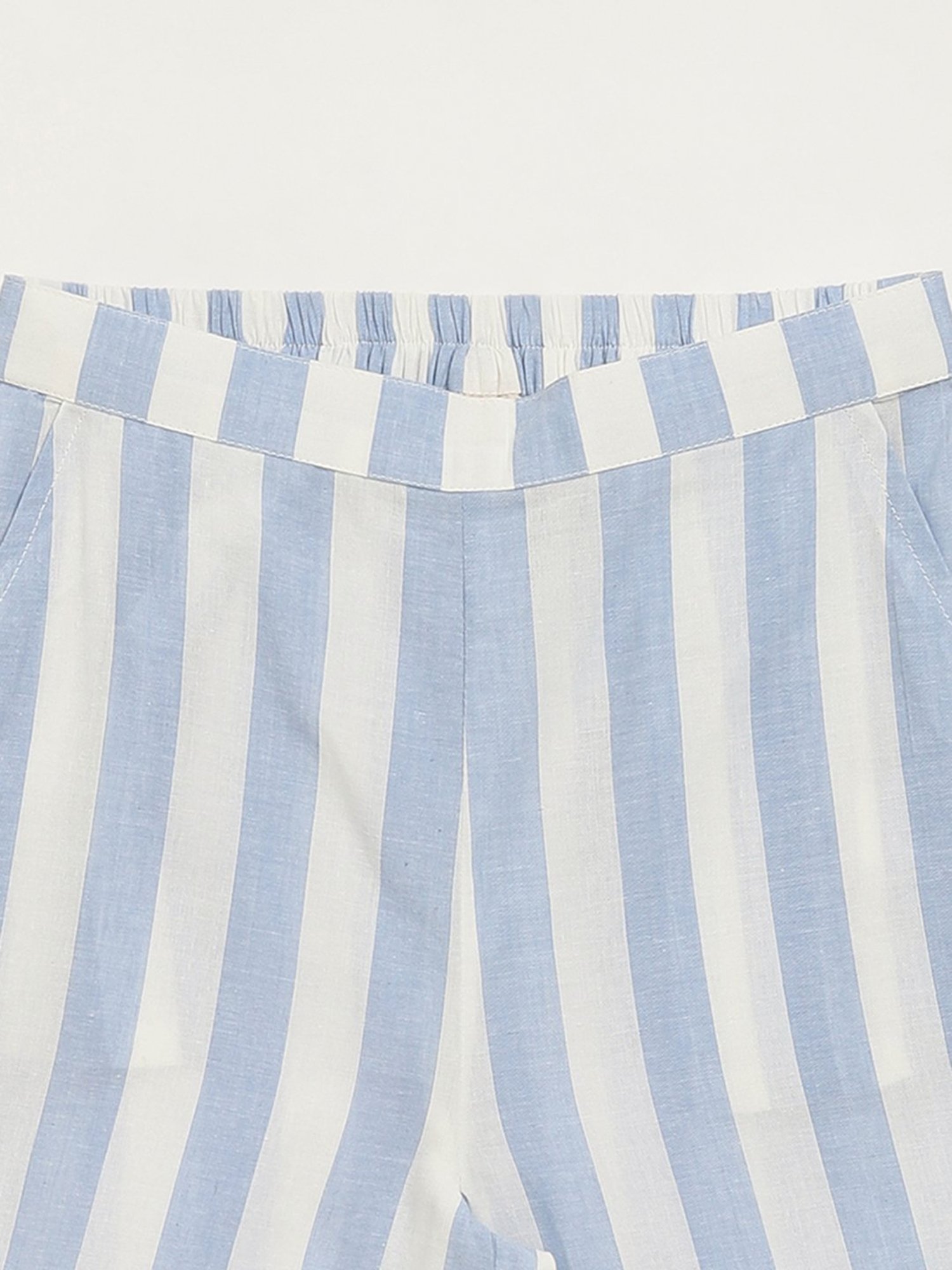 Utsa Kids by Westside Blue Striped Palazzos
