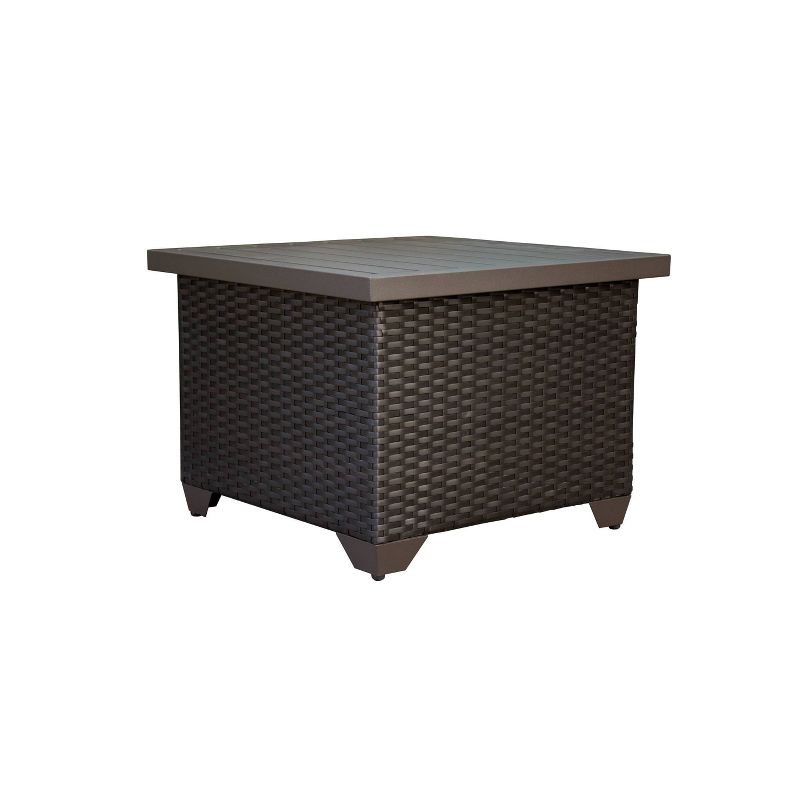 Barbados 12pc Patio Curved Sectional Seating Set with Cushions - Beige - TK Classics