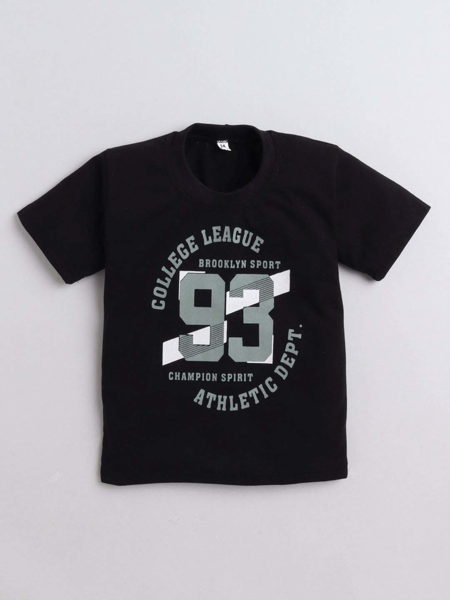 Fourfolds Boys Grey Printed Full Sleeves Clothing Set