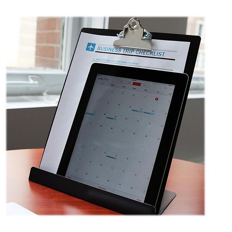 Saunders Document and Tablet Holder 9-1/2"Wx5"Lx12-1/4"H Black 22521