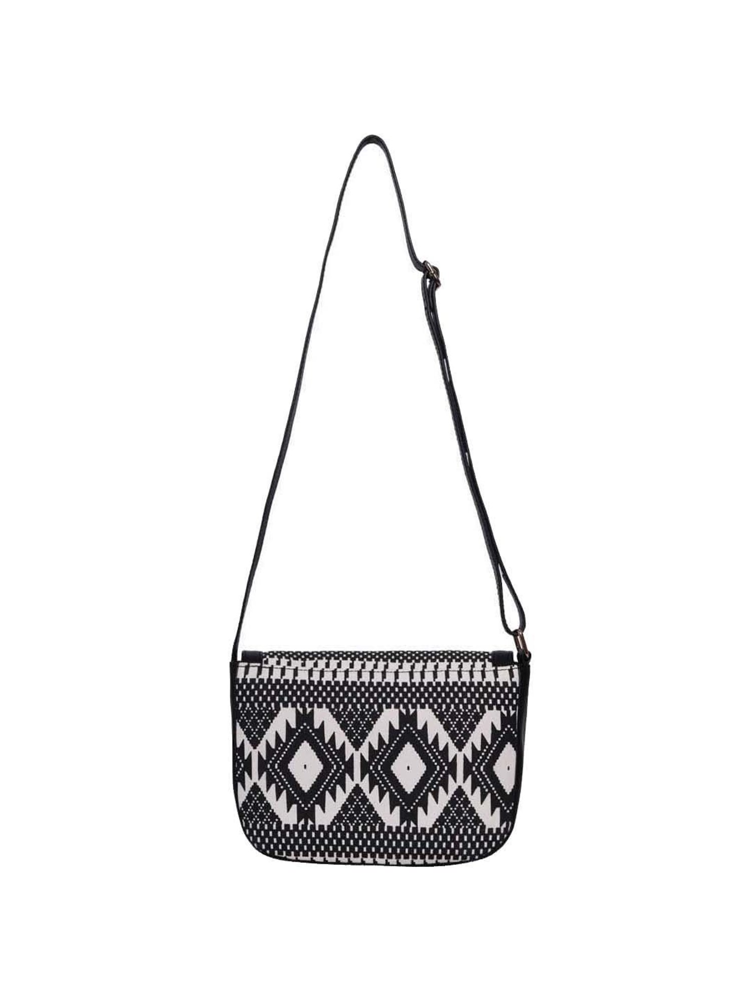 BELWABA Black Printed Small Sling Handbag