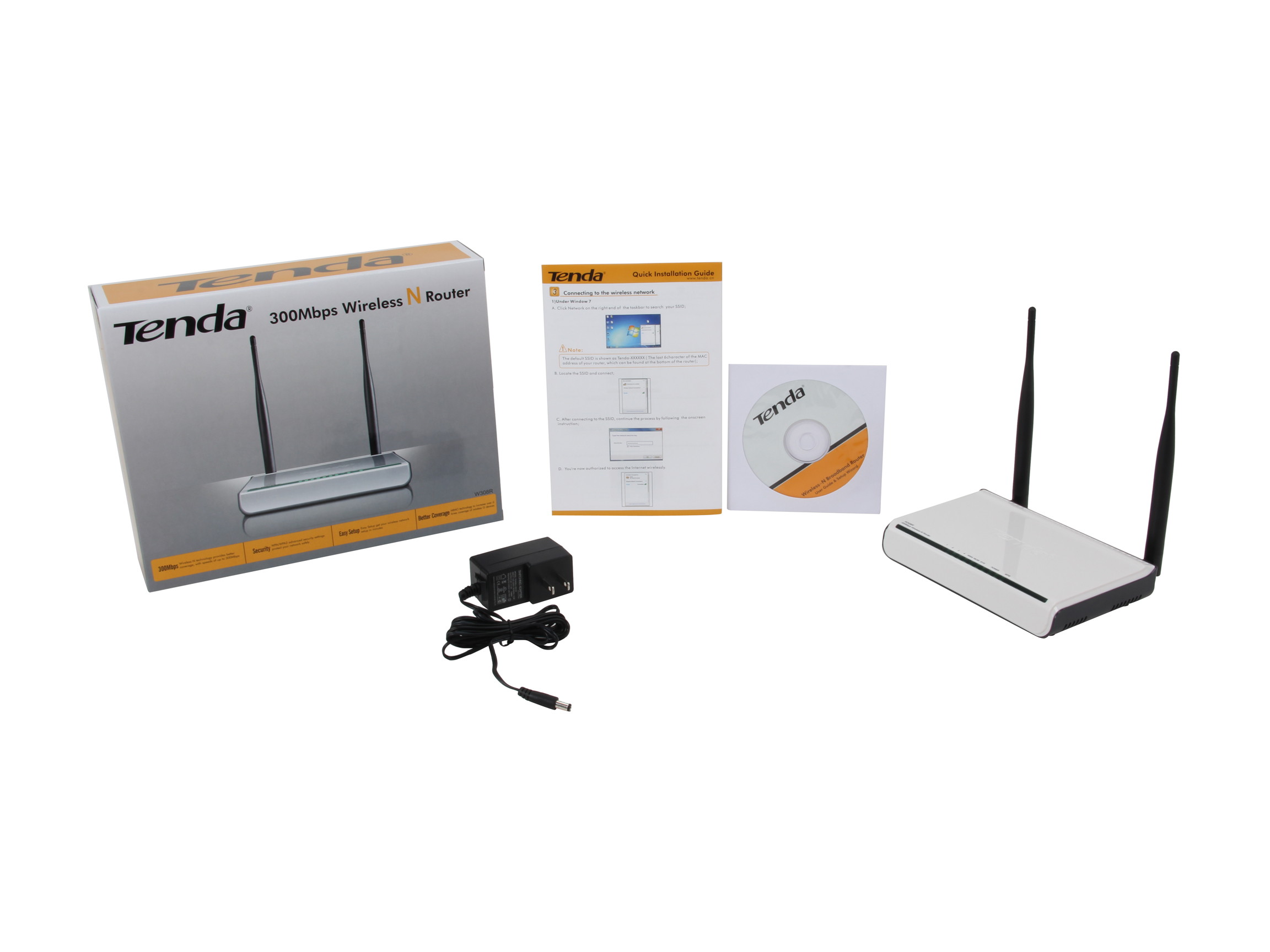 Tenda W308R Wireless N300 Home Router