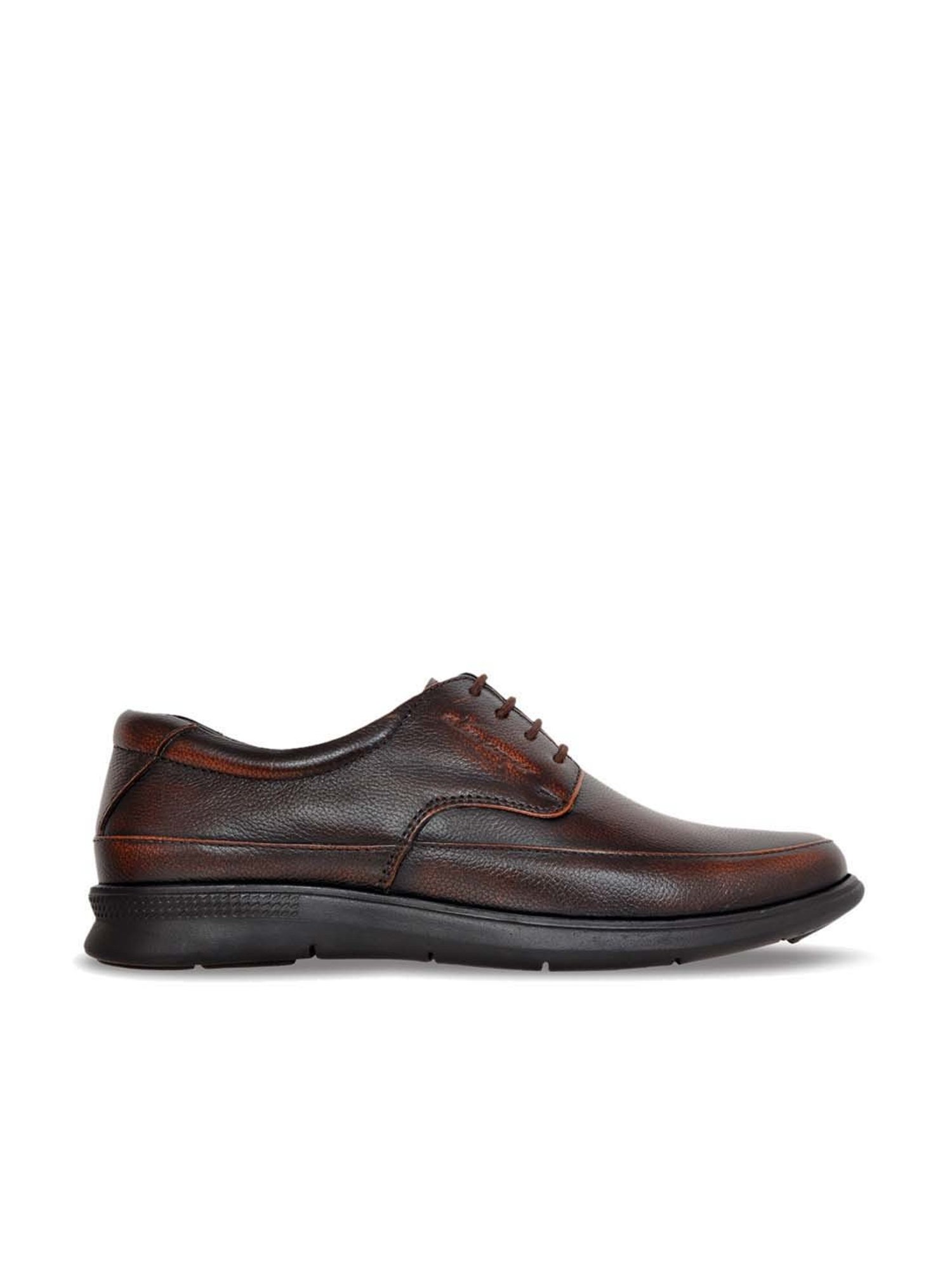 Allen Cooper Men's Brown Derby Shoes