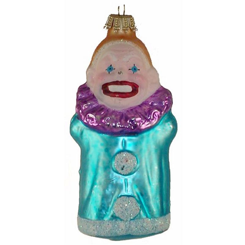Larry Fraga Blue Clown Christmas Ornament Circus  -  Tree Ornaments