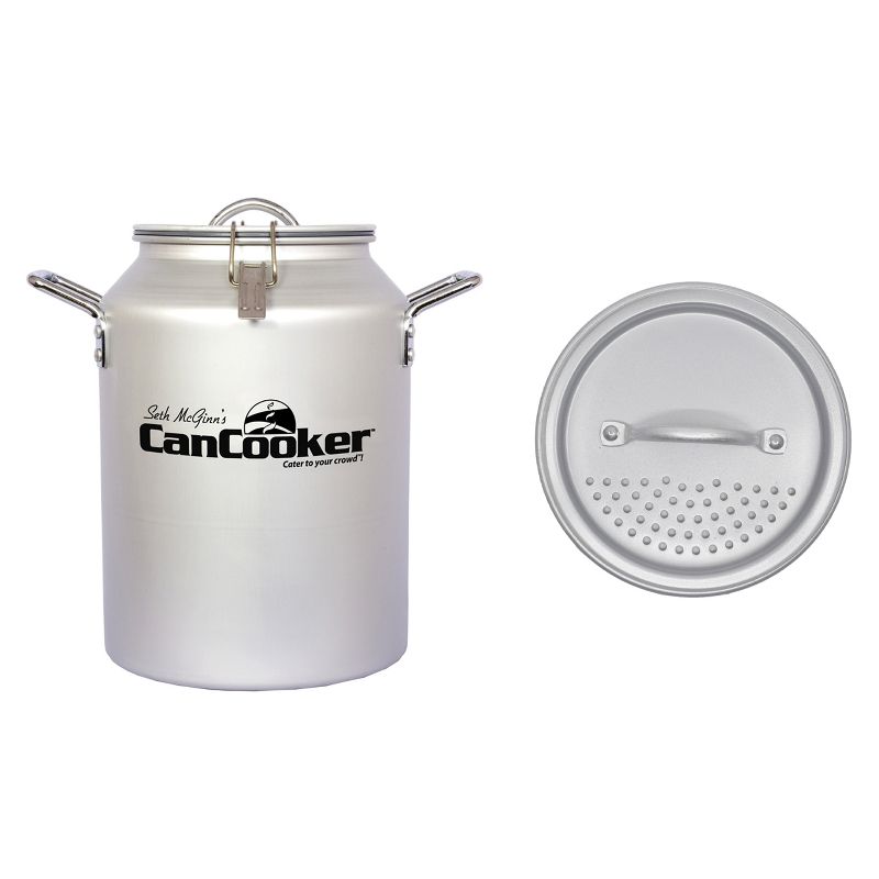 CanCooker CC-001-C 4 Gallon Convection Steam Cooker & SL1080 Liquid Strainer Lid