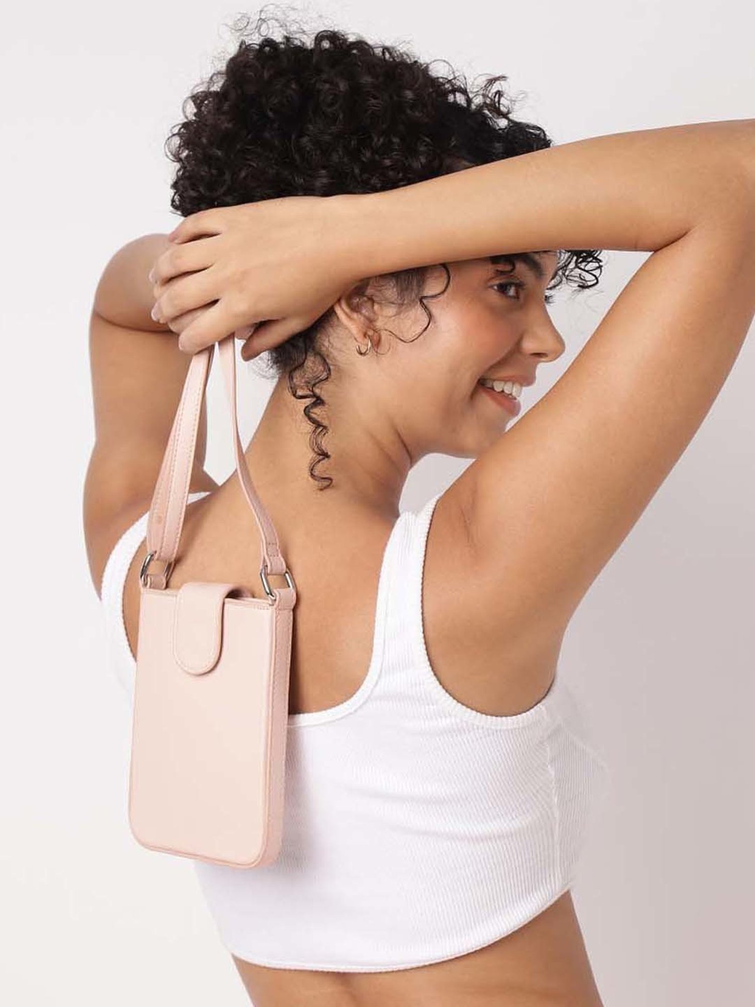 Fastrack Pink Solid Mobile Pouch