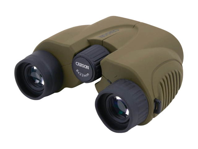 Carson Hornet Compact 8x22mm Binocular Fully Multi-oated Lenses, Olive,