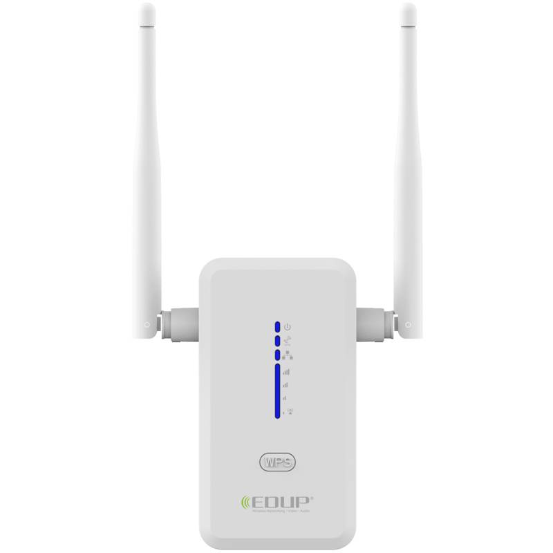 EDUP EP-2917 2.4GHz 300Mbps Wireless AP Repeater WiFi Extender with Dual 2dBi Antennas / WPS
