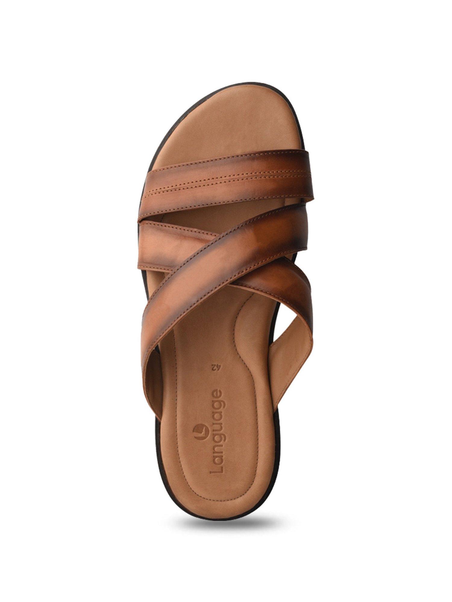 Language Shoes Men's Timothy Tan Toe Ring Sandals