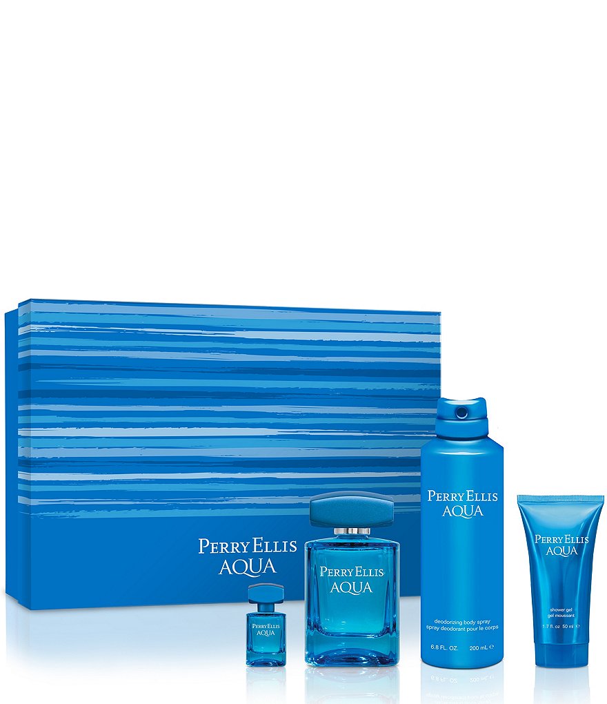 Perry Ellis Aqua 4-Piece Gift Set