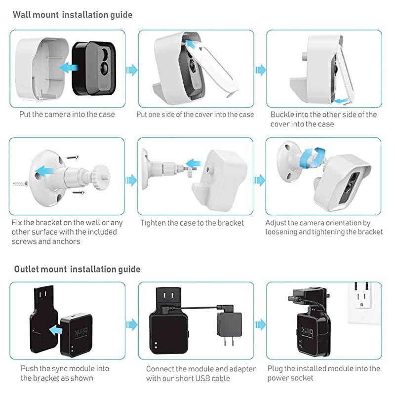 Outdoor Vinyl Siding Mount with Waterproof Case, No-Hole Needed Mounting Bracket and Full Weather Proof Cover for All-New Outdoor Security Camera System 2020 (3 Pack)