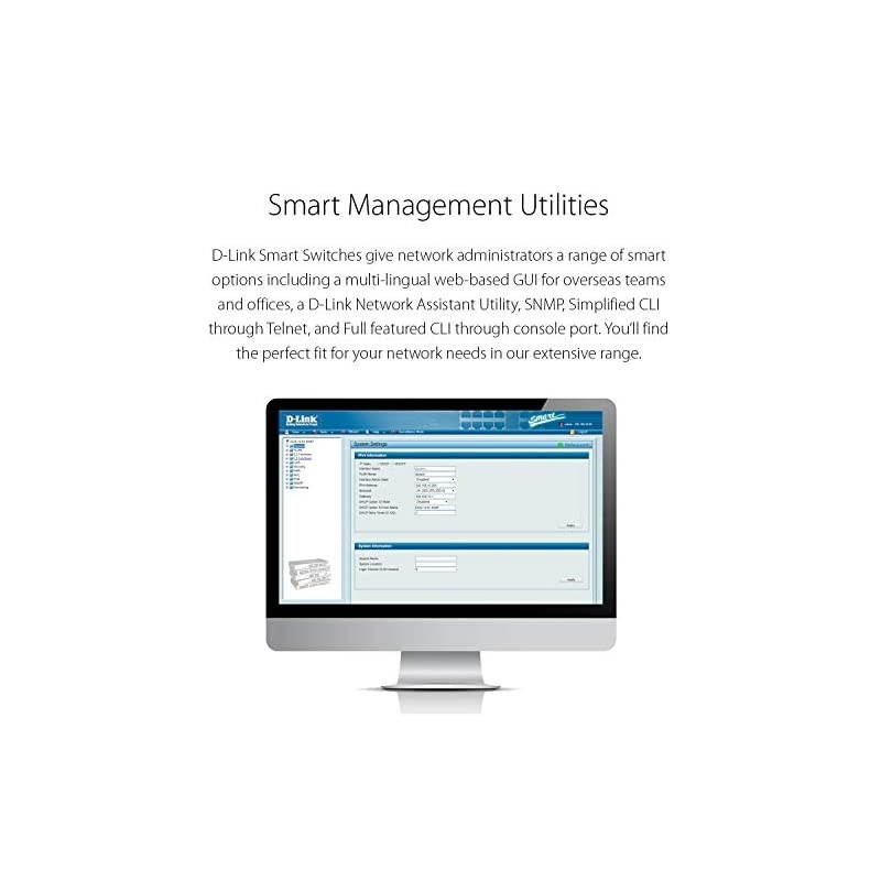 PoE+ Switch, 24 28 Port Fast Ethernet Managed Web Smart 2 Gigabit BASE-T and 2 Gigabit Combo BASE-T/SFP Ports (DES-1210-28P)