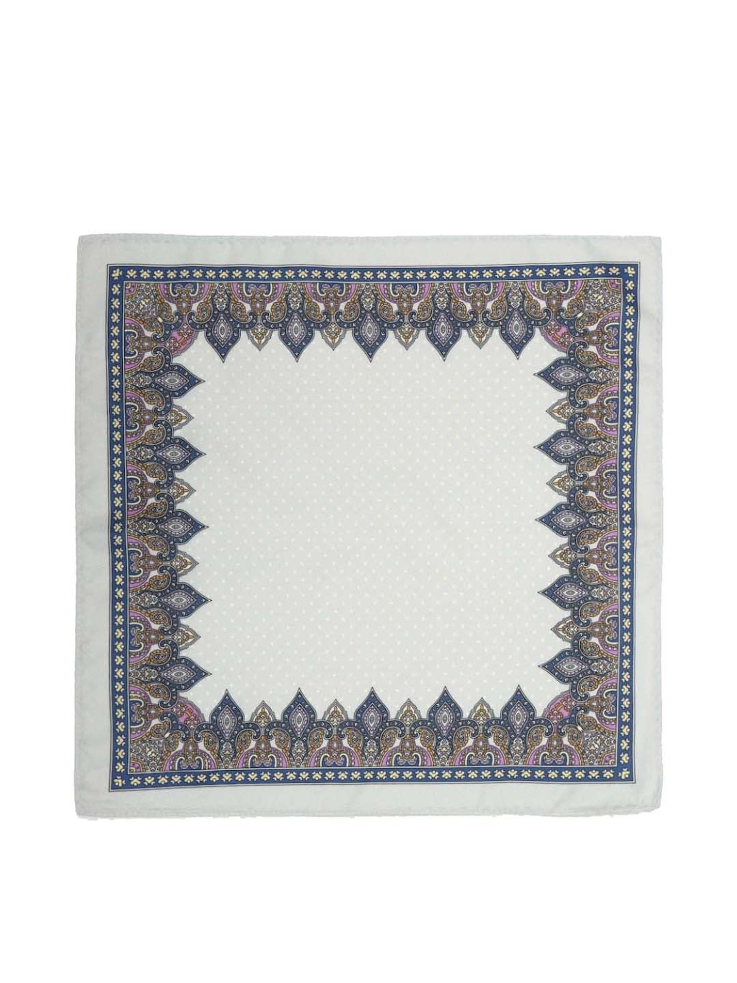 Van Heusen Green Printed Pocket Square