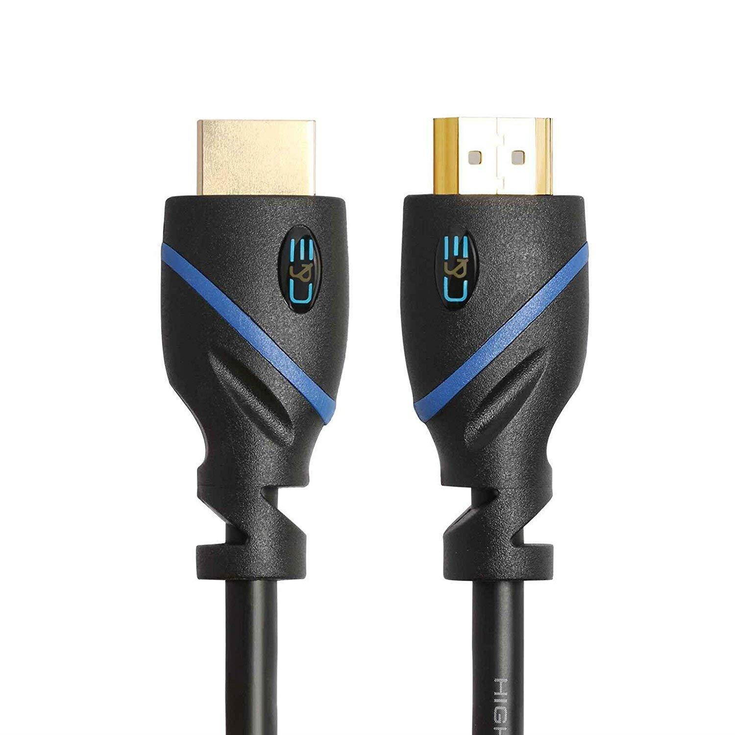 C&E 5 Pack, High Speed HDMI Cable Supports Ethernet, 3D and Audio Return [Newest Standard] 1.5 Feet, CNE574479