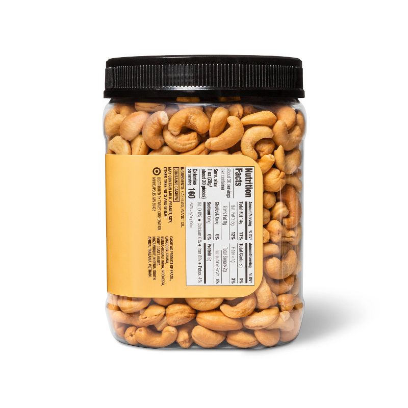 Unsalted Roasted Whole Cashews - 30oz - Good & Gather™