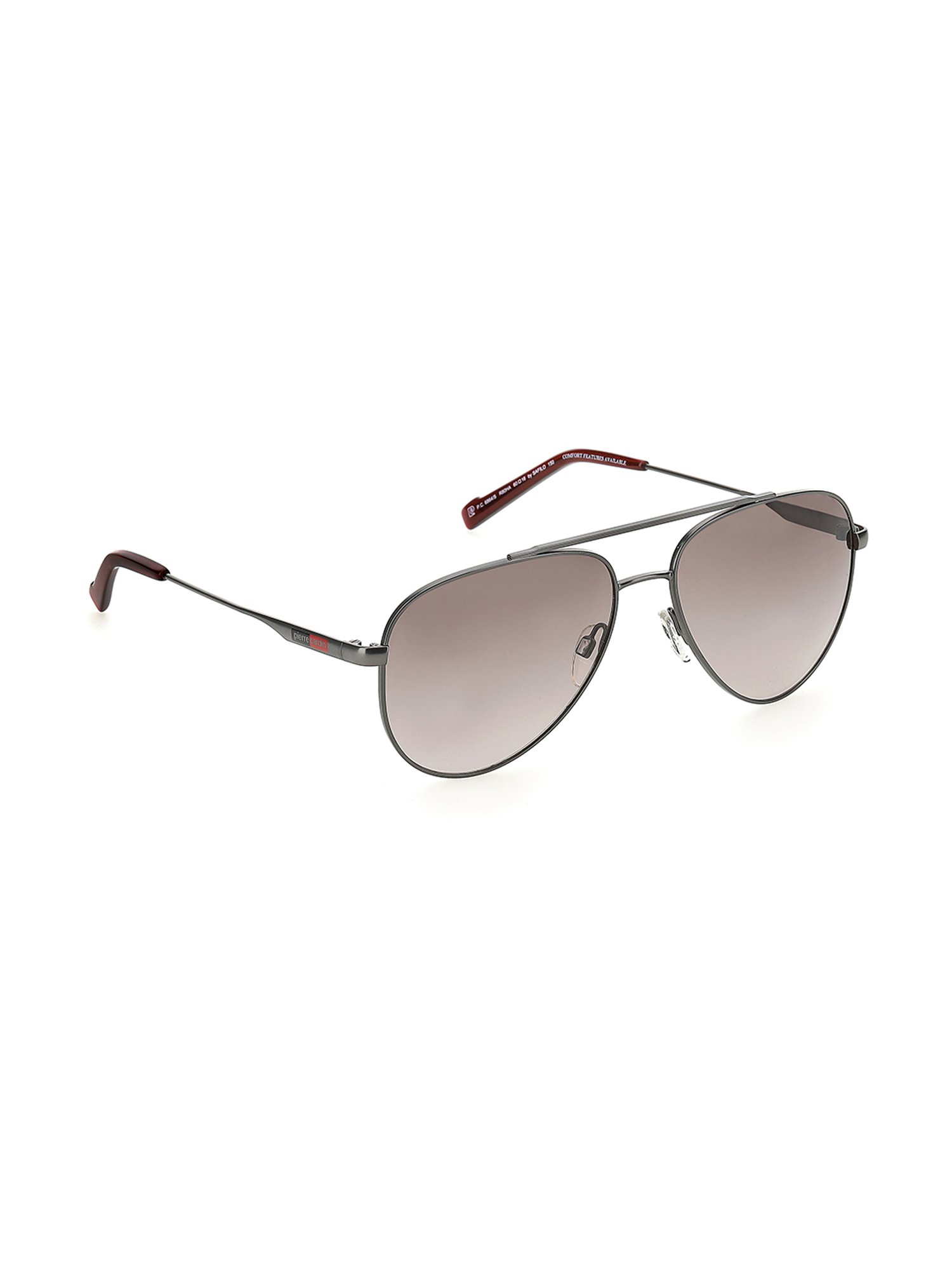 Pierre Cardin Brown Pilot Sunglasses for Men