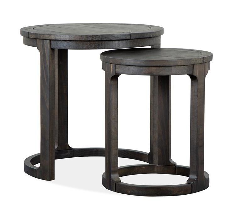 Magnussen T5263 Boswell Round Nesting End Table