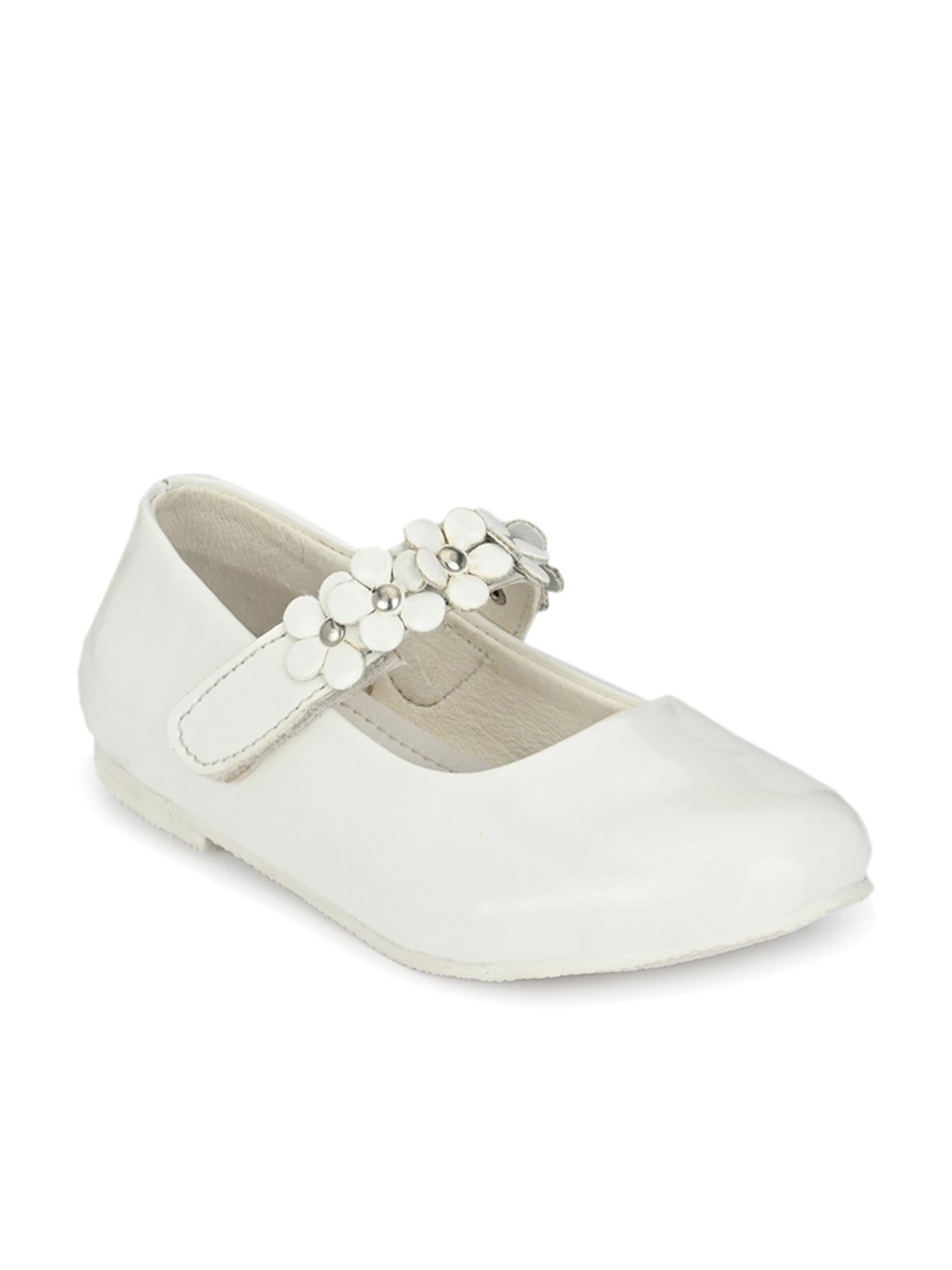 Tuskey Kids White Mary Jane Shoes