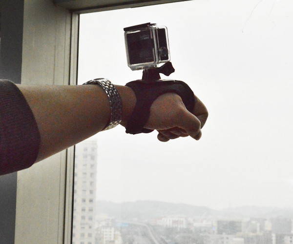 F09965 Glove Type Fixed Tripod Mount Wrist Band Holder Size S for GoPro Hero 3+/3/2/1