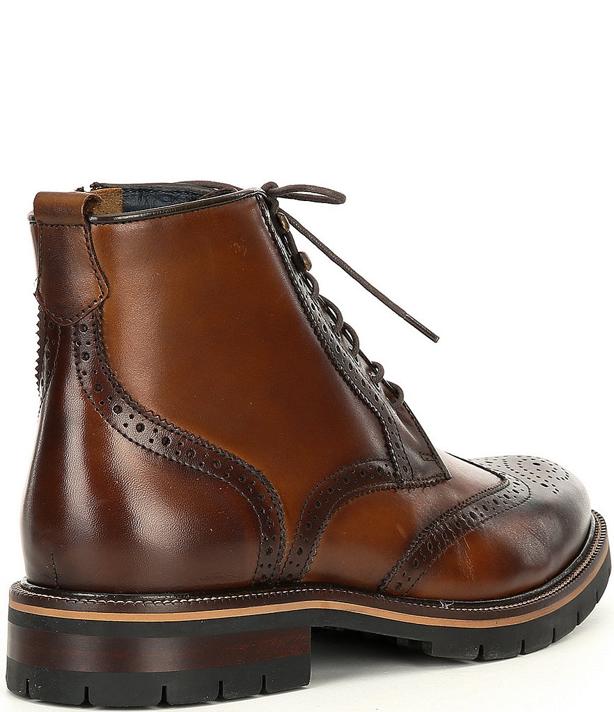 Johnston & Murphy Men's Cody Wingtip Zip Boots