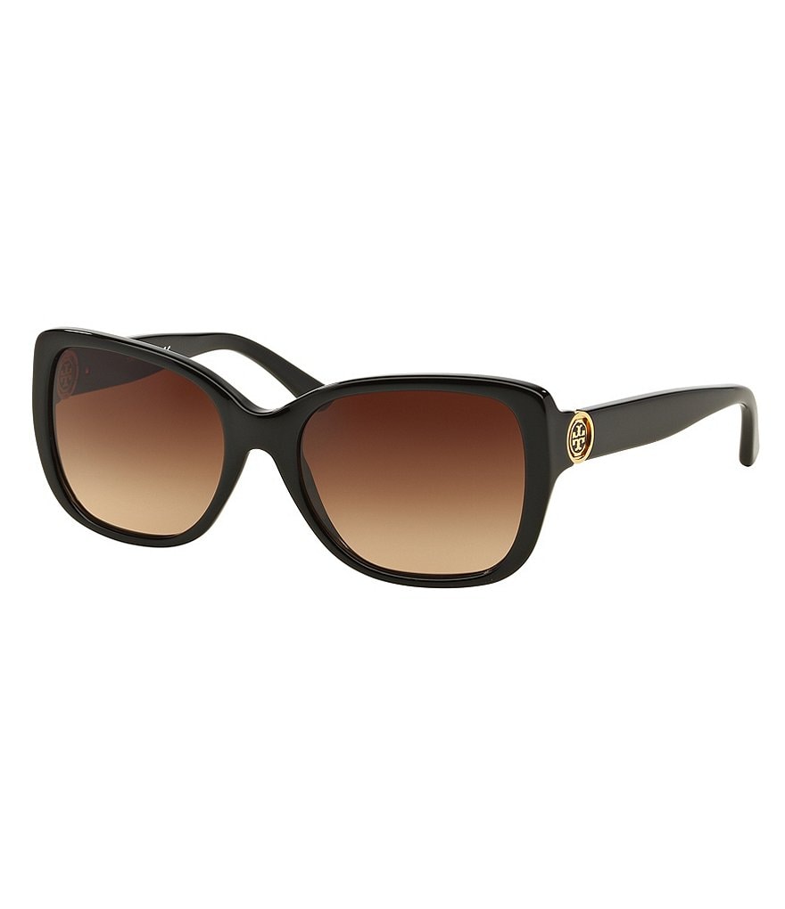 Tory Burch Iconic Reva Logo Square Sunglasses