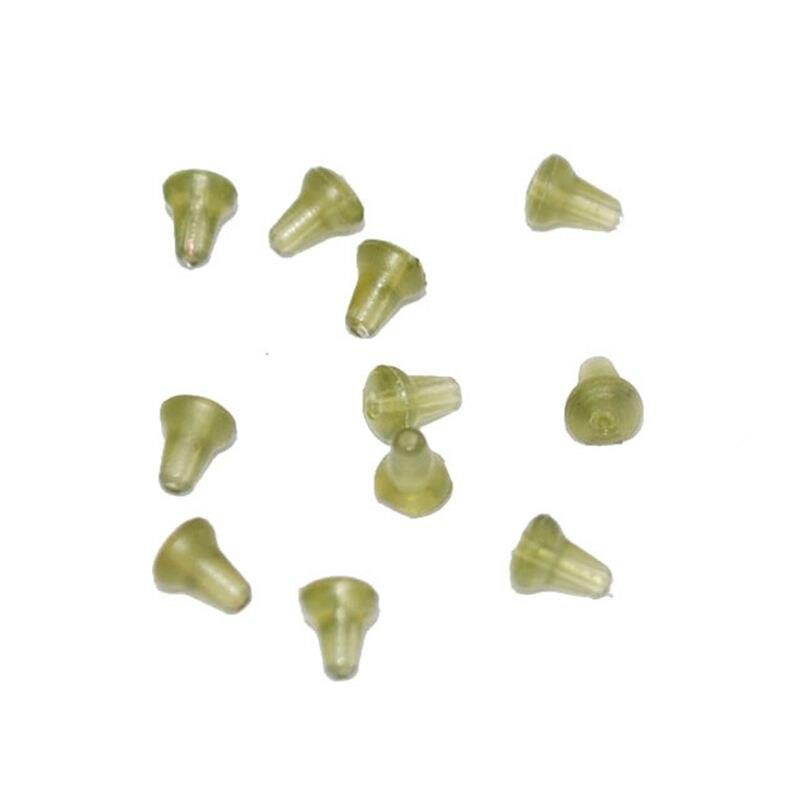 100pcs Rubber Fishing Hook Earring Backs Fishing hook Stoppers Earring Nuts Clutches