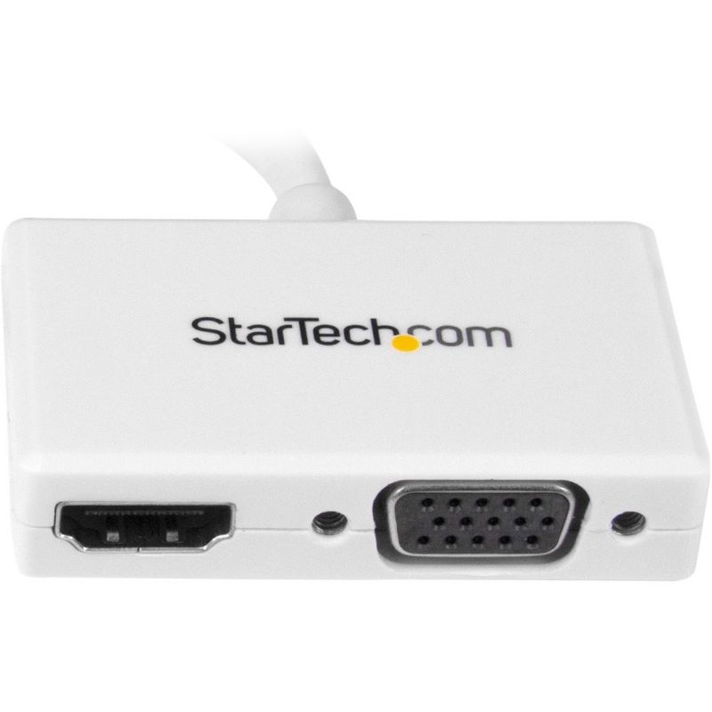 StarTech.com Mini DisplayPort to HDMI and VGA Adapter - Mini DisplayPort Multiport Hub for Your HDMI or VGA Monitor/Display (MDP2HDVGAW)