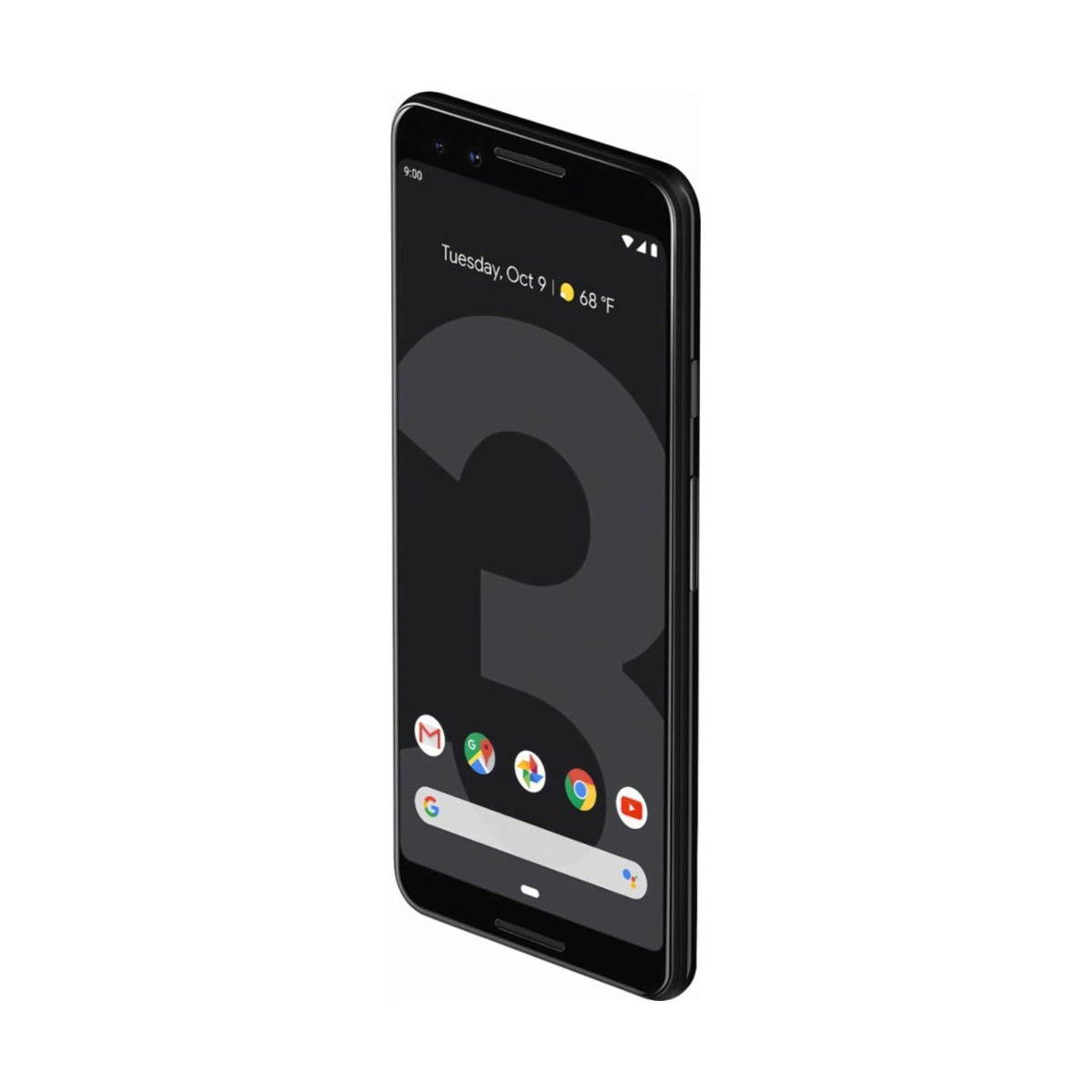 Google Pixel 3 XL 128GB Unlocked 4G LTE 6.3" P-OLED Display 4GB RAM 12.2MP Rear & Dual 8MP+8MP Front Camera Phone - Just Black