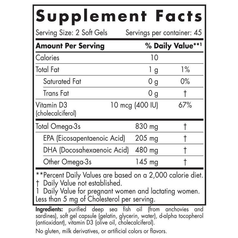 Nordic Naturals Prenatal DHA Softgels Dietary Supplement - 90ct