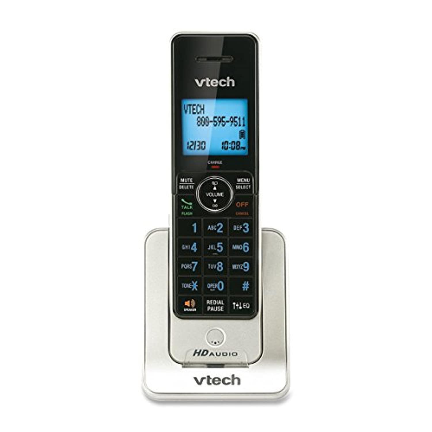 vtech dect 6.0 cordless handset, silver/black (vtels6405) (renewed)