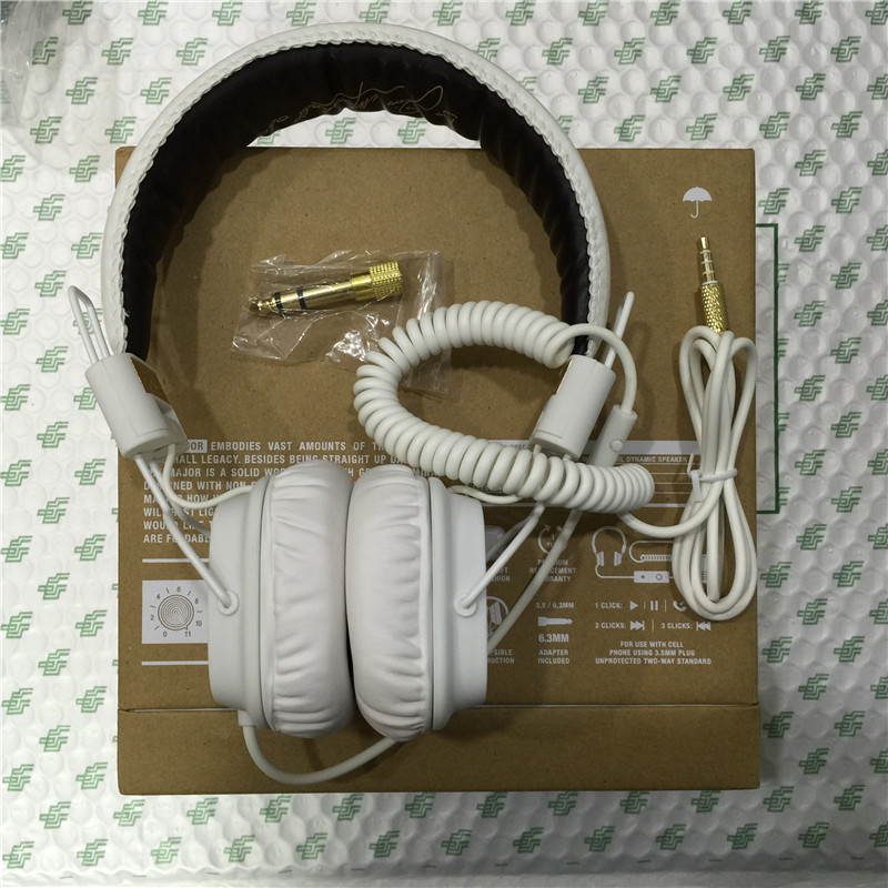 3.5mm Marshall Deep Bass Noise Isolating Headset MAJOR Headphone with Mic&Remote Stereo HiFi Monitor Headphone for Mobilephone