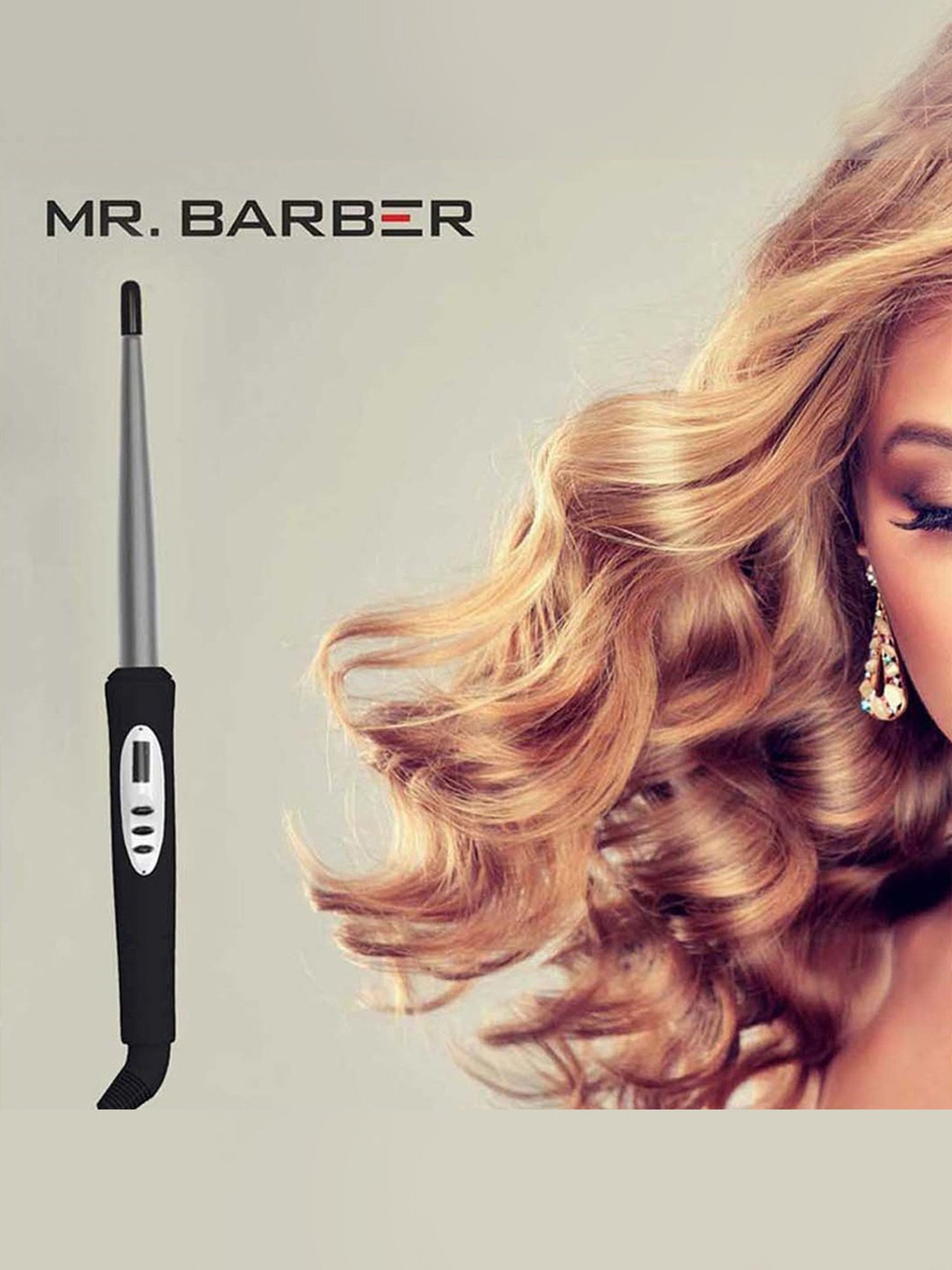 Mr. Barber Curl On CN-19 Conical Tong (Black)