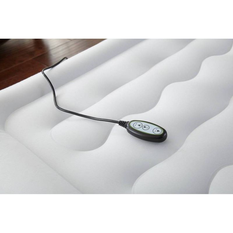 Living iQ Inflatable Portable Small Travel Size Kids Toddler Sleeping Blow Up Air Bed Mattress with Electric Pump and Headboard, Marvel Avengers