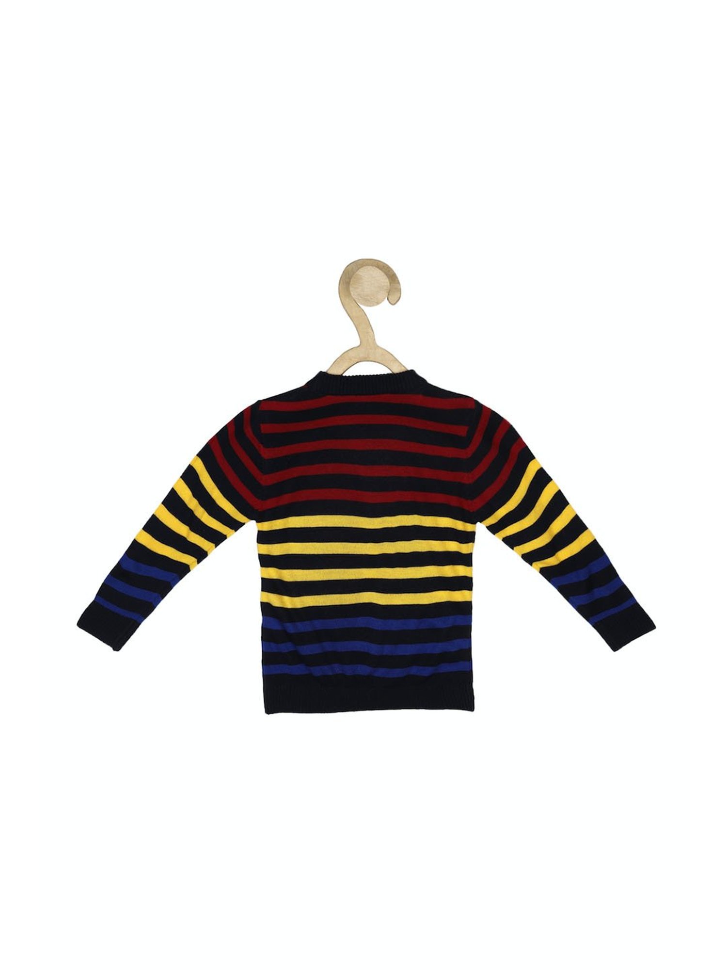 Allen Solly Kids Multicolor Self Design Full Sleeves Sweater