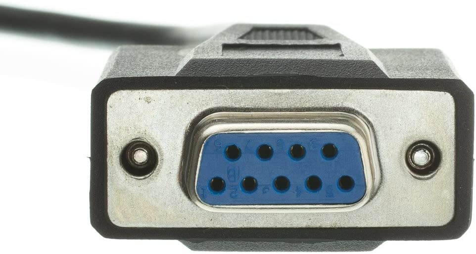 10 feet DB9 Female Serial Cable DB9 Female to Female UL Rated 9 Conductor 1:1 Black 9 Pin Serial Cable Female to Female DB9 RS232 Female to Female Cable CableWholesale