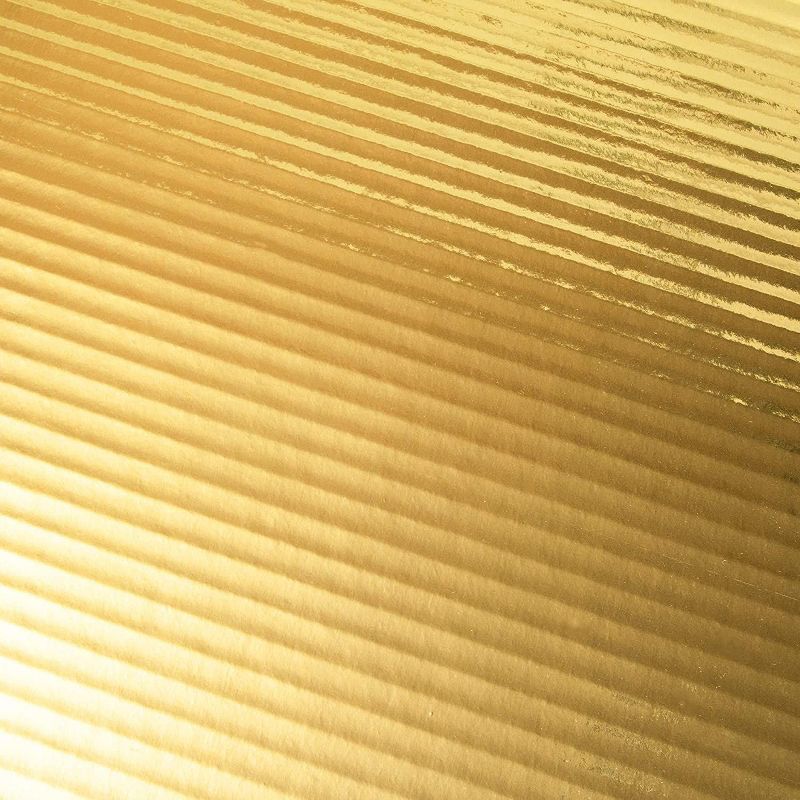 Sparkle and Bash 12 Pack Gold Foil Cake Boards, Scalloped Rectangle Dessert Base (14 x 10 In)