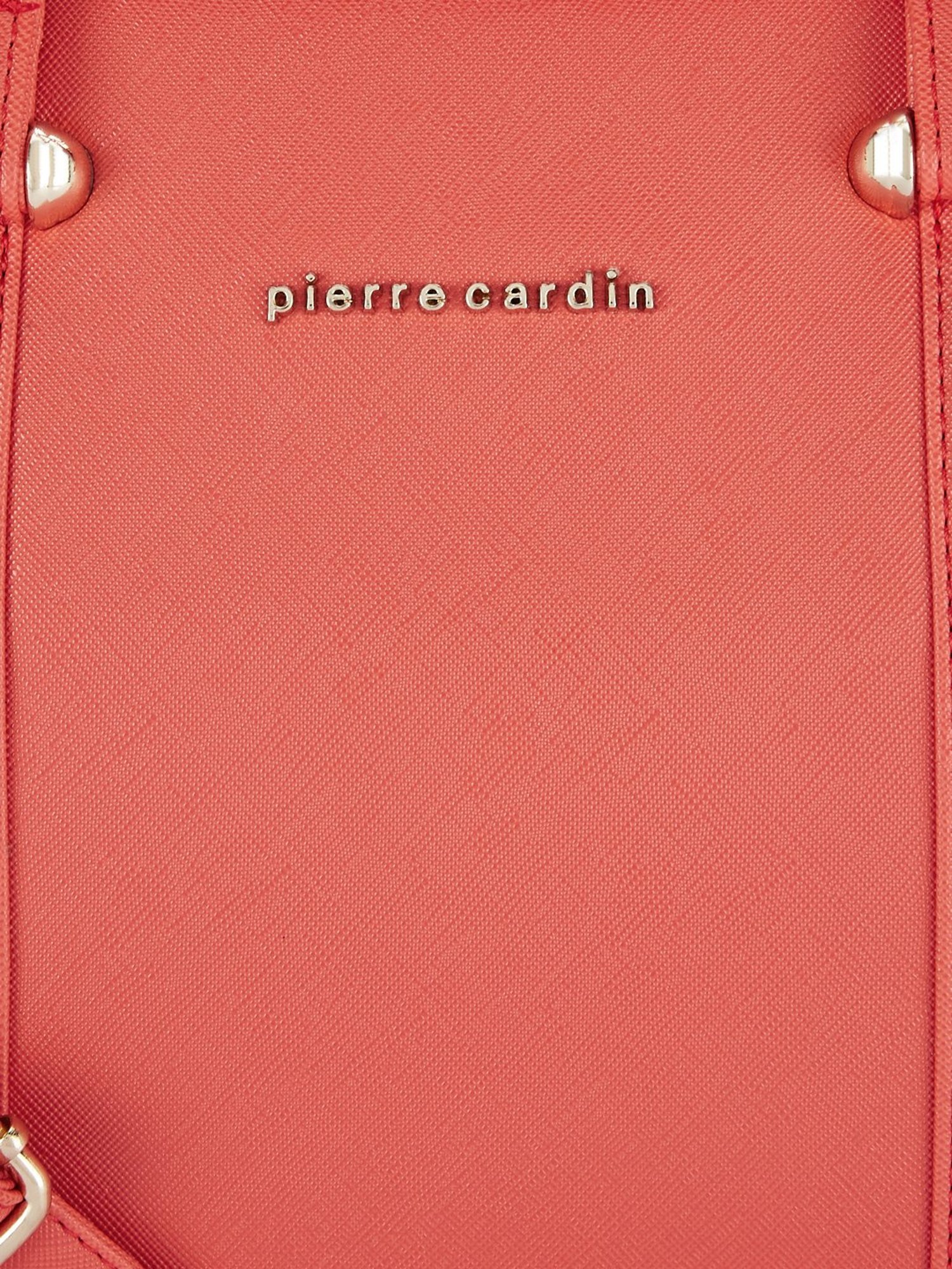 Pierre Cardin Coral Red Solid Medium Shoulder Handbag