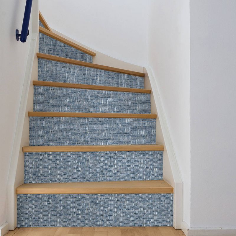 NuWallpaper Poplin Texture Peel & Stick Wallpaper Navy