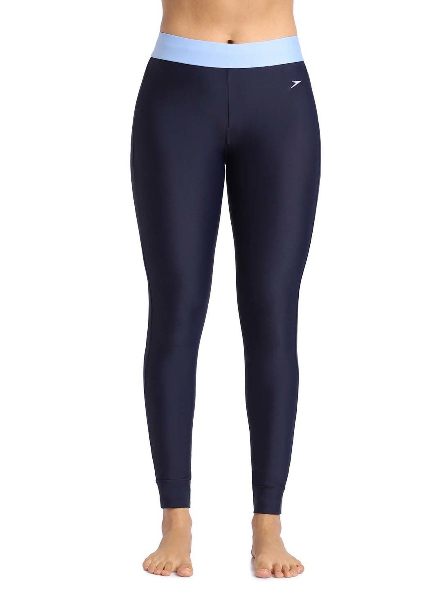 Speedo Navy Self Pattern Swim Leggings