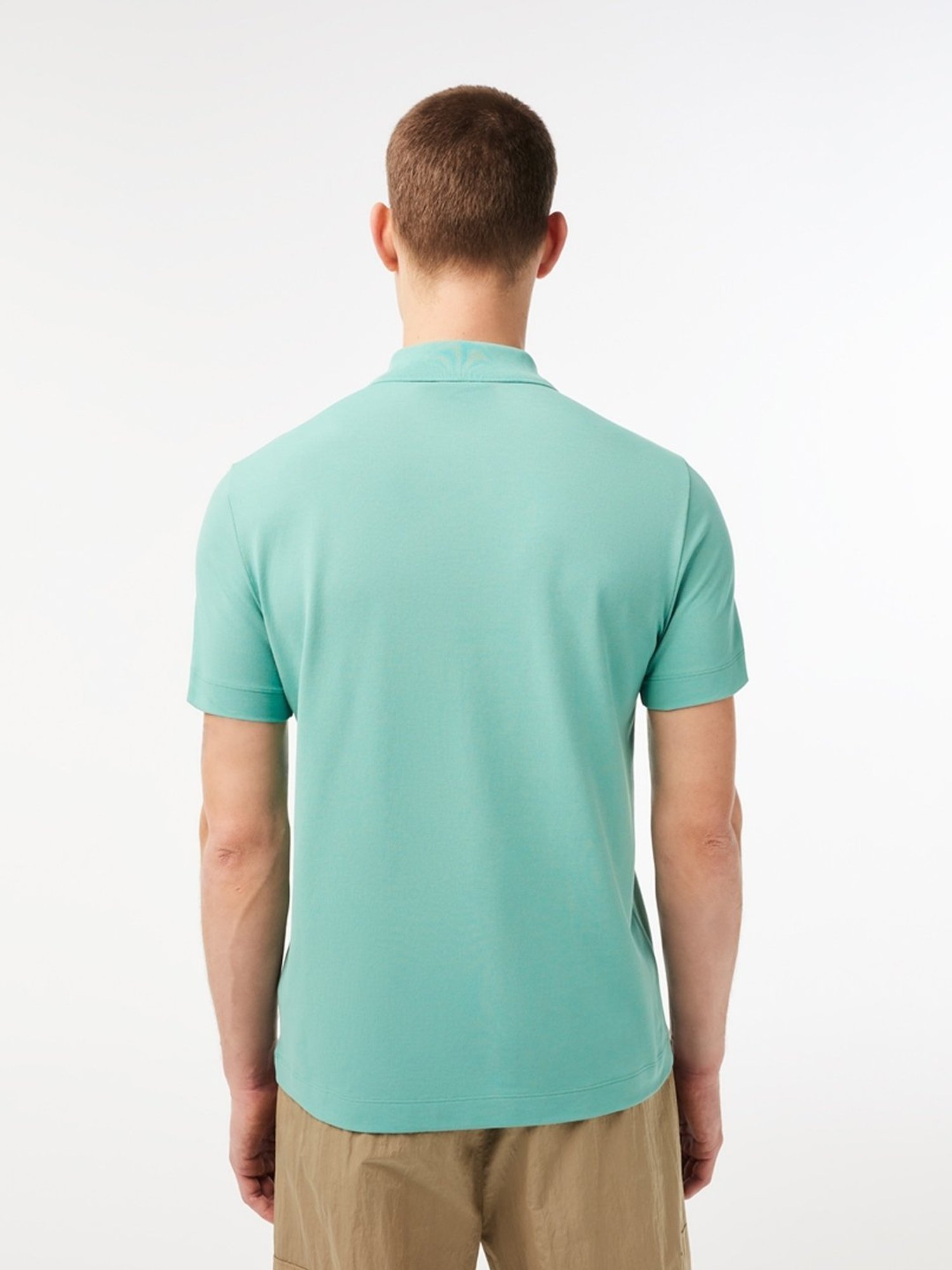 Lacoste Green Regular Fit Printed Polo T-Shirt