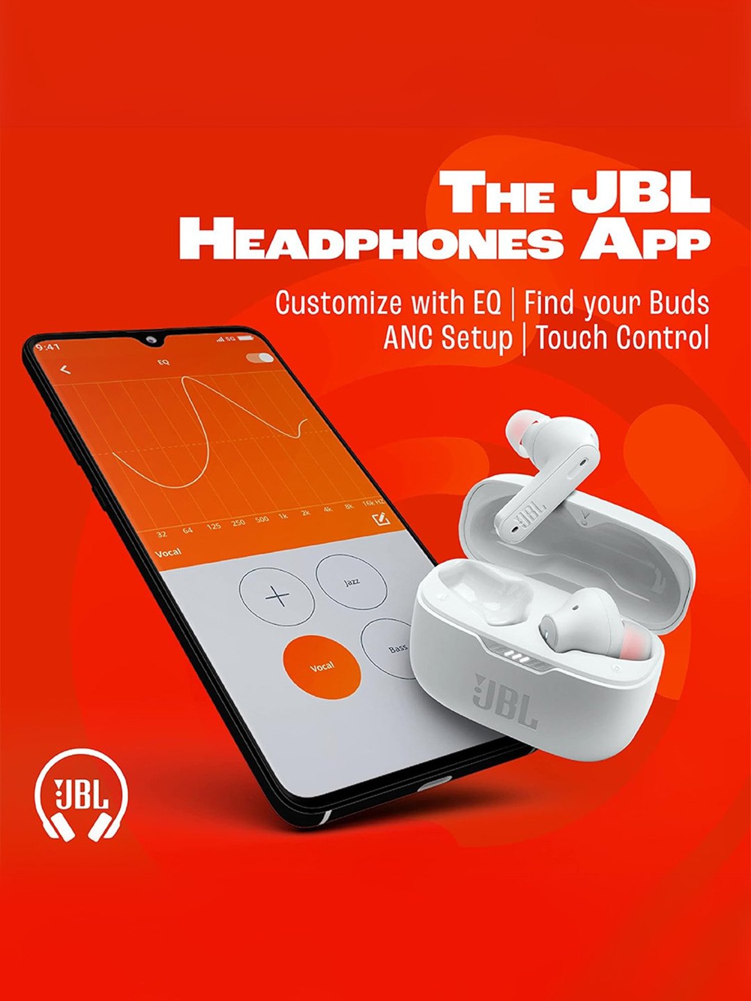 JBL Tune 230NC TWS In Ear ANC Earbuds with Mic & Massive 40 Hours Playtime (White, True Wireless)