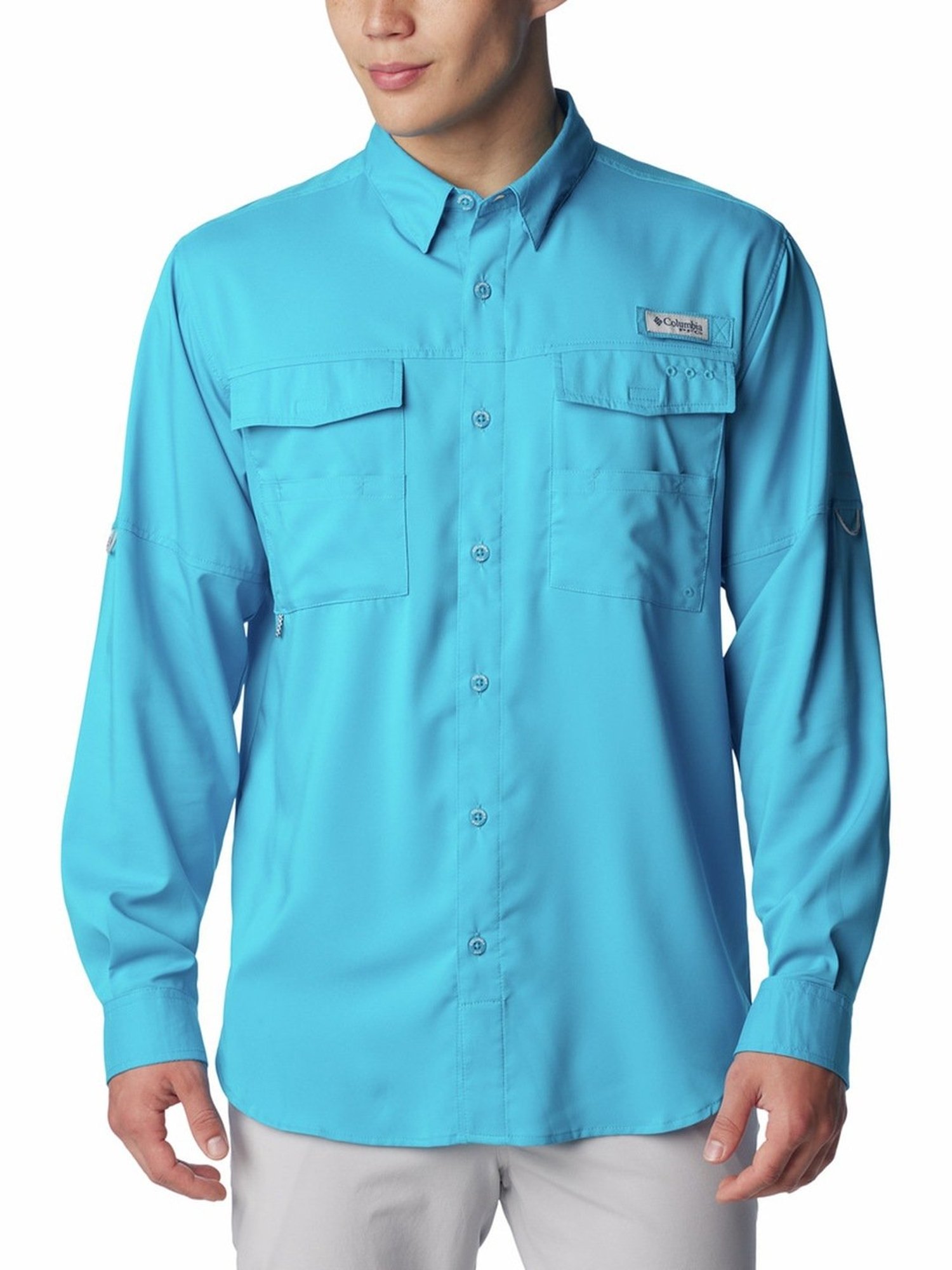 Columbia Ocean Blue Regular Fit Shirt