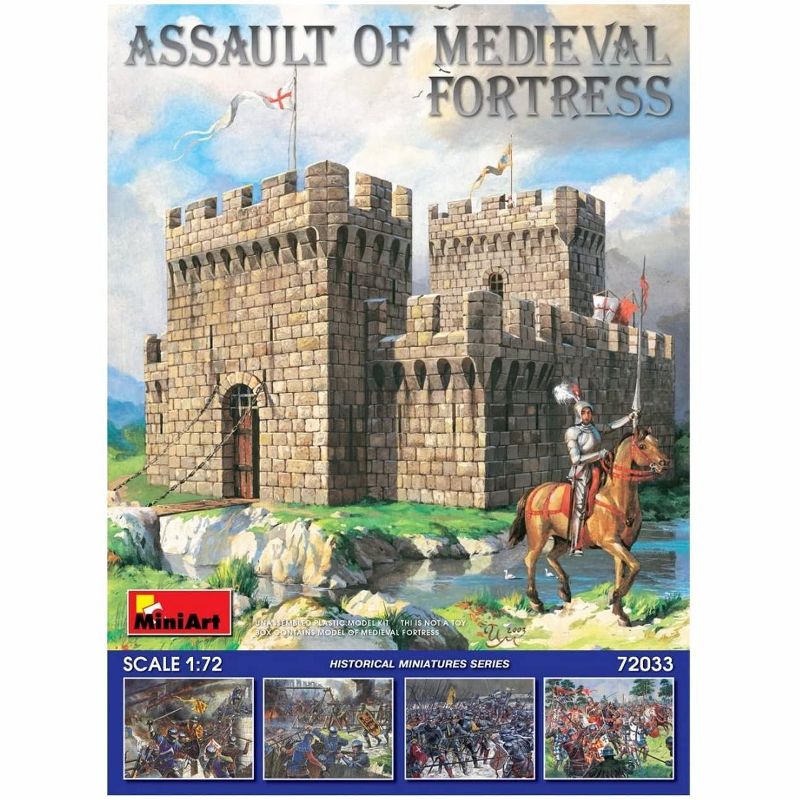 MiniArt Assault of Medieval Fortress 1/72 Scale Plastic Model Kit